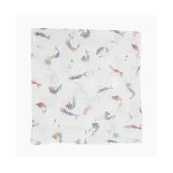 Pequeno Unicórnio - Swaddle de musselina de algodão 3Pk, sereias