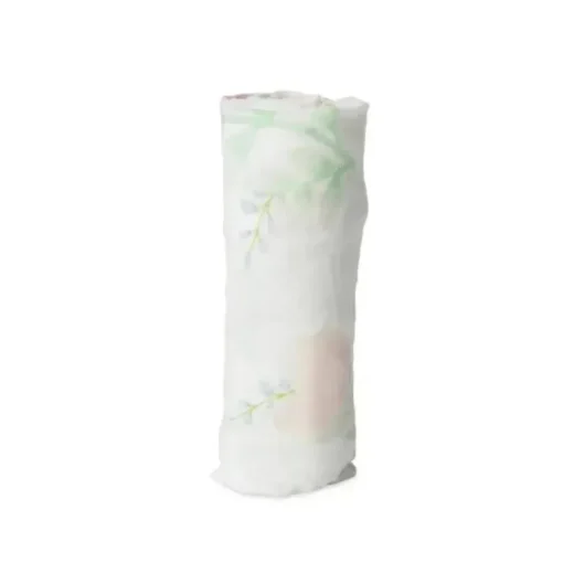 Pequeno Unicórnio - Swaddle Deluxe Musselina Simples, Peônia Rosa