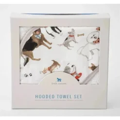 Pequeno Unicórnio - Toalha de Algodão com Capuz e Pano de Lavagem, Woof