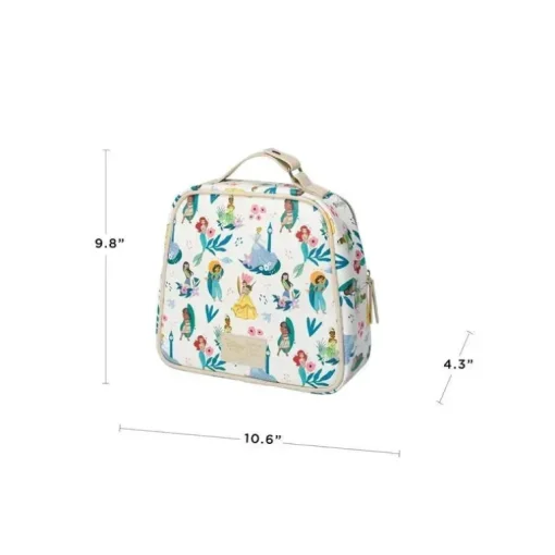 Petúnia - Garrafa Tandem e Bolsa de Almoço - Pacote Flat - Disney Princess Courage &amp; Kindness