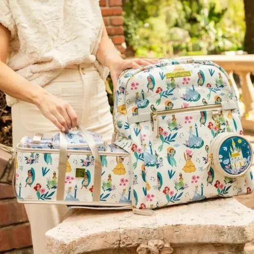 Petúnia - Mochila de fraldas para bebês com provisões 2 em 1 - Disney Princess Courage &amp; Kindness