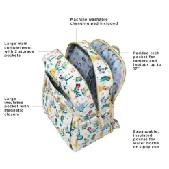 Petúnia - Mochila de fraldas para bebês com provisões 2 em 1 - Disney Princess Courage &amp; Kindness