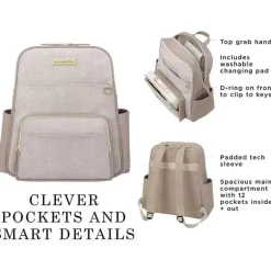 Petúnia - Mochila Sync, Ponto de Cabo Cinza Fosco
