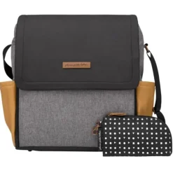 Petunia - Bolsa de Fraldas Boxy Backpack, Camelo/Grafite