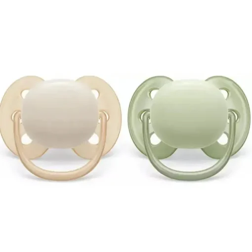 Phillips Avent - Chupeta Ultra Suave 2Pk, 0/6M, Cores Misturadas