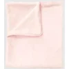 Piccolo Bambino - Faux Fur Stroller Blanket On Wooden Hanger Pink
