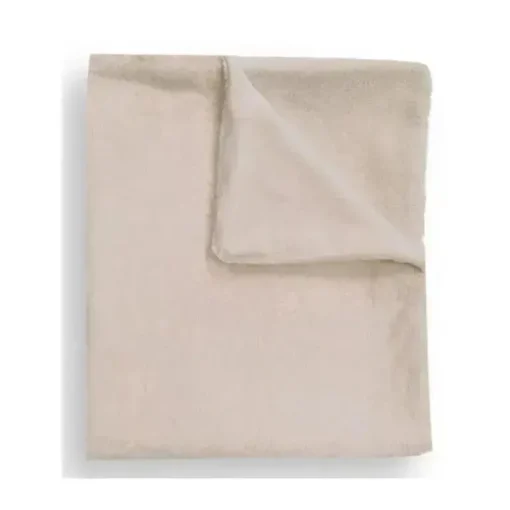 Piccolo Bambino - Faux Fur Stroller Blanket On Wooden Hanger Beige