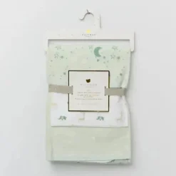 Piccolo Bambino - 3Pk Flannel Receiving Blankets Green