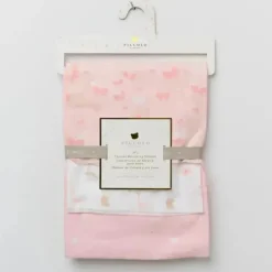 Piccolo Bambino - 3Pk Flannel Receiving Blankets Pink