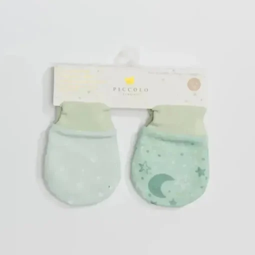 Piccolo Bambino - 2Pk Jersey Scratch Mitts Green