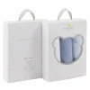 Piccolo Bambino - 3Pk Muslin Swaddles In Gift Box Blue