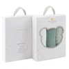Piccolo Bambino - 3Pk Muslin Swaddles In Gift Box Green