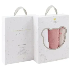 Piccolo Bambino - 3Pk Muslin Swaddles In Gift Box Pink