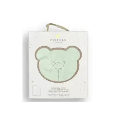 Piccolo Bambino - Pointelle Signature Stroller Blanket With Gift Box Green