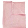 Piccolo Bambino - Sweater Knit Blanket On Wooden Hanger Pink