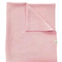 Piccolo Bambino - Sweater Knit Blanket On Wooden Hanger Pink