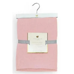 Piccolo Bambino - Sweater Knit Blanket On Wooden Hanger Pink