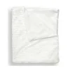 Piccolo Bambino - Textured Faux Fur Stroller Blanket On Wooden Hanger White