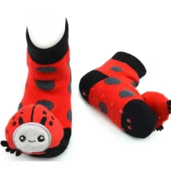 Piero Liventi - Meias de chocalho Baby Ladybug Boogie Toes