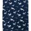 Pirulito Loulou - Swaddle de musselina, baleias azuis