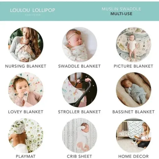 Pirulito Loulou - Swaddle de musselina, baleias azuis