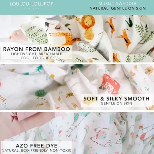 Pirulito Loulou - Swaddle de musselina, baleias azuis