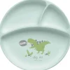 Placas de sucção de silicone 100% para bebês Stephen Joseph, dinossauro
