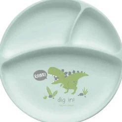 Placas de sucção de silicone 100% para bebês Stephen Joseph, dinossauro