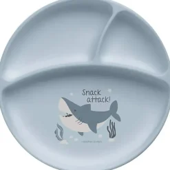 Placas de sucção Stephen Joseph 100% silicone para bebês, tubarão