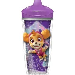 Playtex - Baby Sipsters Stage 3 PAW Patrol Sippy Cups, à prova de derramamento, à prova de vazamento, isolado, glitter, menina, 9 onças, 1 contagem