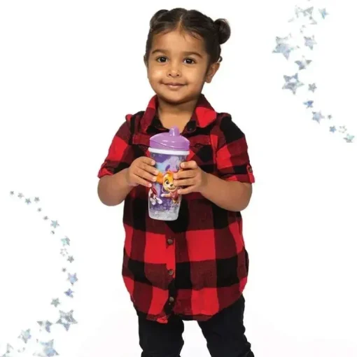 Playtex - Baby Sipsters Stage 3 PAW Patrol Sippy Cups, à prova de derramamento, à prova de vazamento, isolado, glitter, menina, 9 onças, 1 contagem