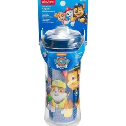 Playtex - Copos de bico para patrulha canina Baby Sipsters Stage 4, à prova de derramamento, à prova de vazamento, à prova de quebra, azul, 12 onças, 1 contagem