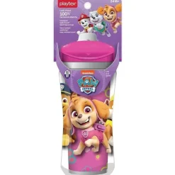Playtex - Copos de bico para patrulha canina Baby Sipsters Stage 4, à prova de derramamento, à prova de vazamento, à prova de quebra, rosa, 12 onças, 1 contagem