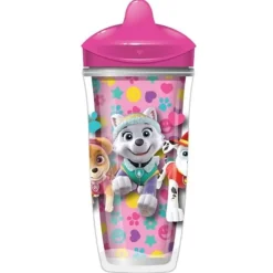 Playtex - Sipsters Stage 3 Paw Patrol Copo à prova de derramamento, à prova de vazamento e à prova de quebra para meninas, 9 onças, pacote com 1