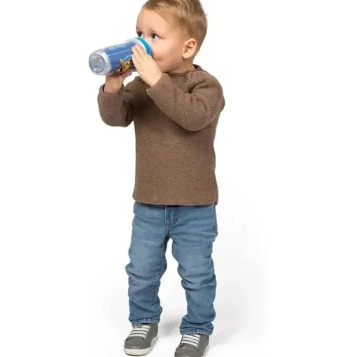Playtex - Sispsters, Copo de bico com glitter Paw Patrol Stage 3, à prova de derramamento, à prova de vazamento, à prova de quebra, 9 onças
