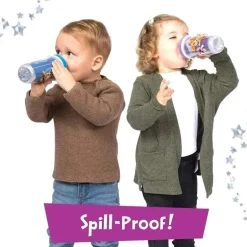 Playtex - Sispsters, Copo de bico com glitter Paw Patrol Stage 3, à prova de derramamento, à prova de vazamento, à prova de quebra, 9 onças