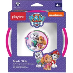 Playtex - tigelas de patrulha canina para meninas, pacote com 3