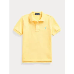 Polo Ralph Lauren - Camisa pólo de malha para meninos, amarela