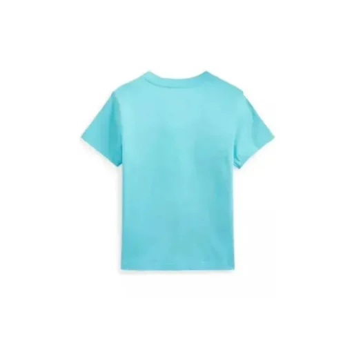 Polo Ralph Lauren - Camiseta de manga curta para bebê menino, azul claro