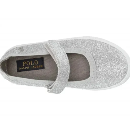 Polo Ralph Lauren - Sapatos Leyah Mary Jane, Brilho Prateado