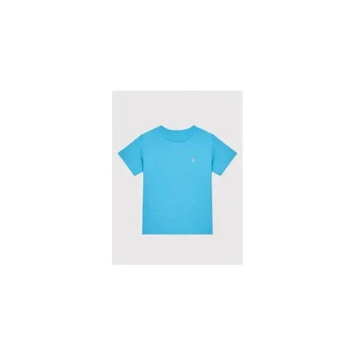 Polo Ralph Lauren Baby - Camiseta gola careca de algodão, Cove Blue
