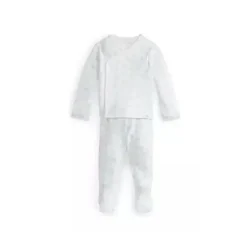 Polo Ralph Lauren Baby - Conjunto de calça de malha de algodão orgânico de manga comprida para menino, azul