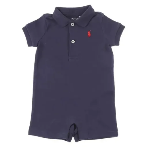 Polo Ralph Lauren Baby - Interlock Polo Shortal, Marinha Francesa