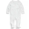 Polo Ralph Lauren Baby - Macacão de malha de malha de algodão orgânico de manga comprida, azul