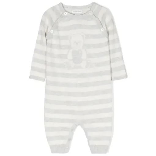 Polo Ralph Lauren Baby - Macacão Urso de Manga Longa Algodão Orgânico Urze, Quartzo Urze