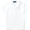 Polo Ralph Lauren Baby - Polo de malha elástica de manga curta, branca