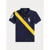 Polo Ralph Lauren Baby - Pónei Grande Camisa Polo de Algodão, Newport Marinho Multi