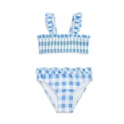 Polo Ralph Lauren Baby - 2Pk Maiô Smocked Top Gingham, Harbour Island Blue