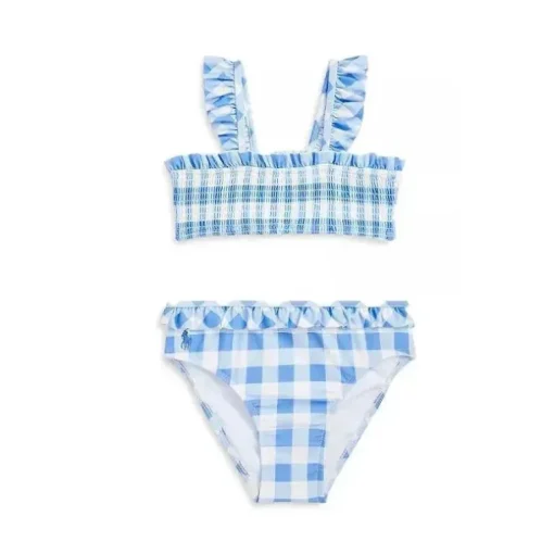 Polo Ralph Lauren Baby - 2Pk Maiô Smocked Top Gingham, Harbour Island Blue