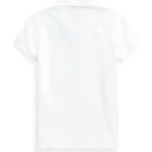 Polo Ralph Lauren Baby - Polo de malha elástica de manga curta, branca